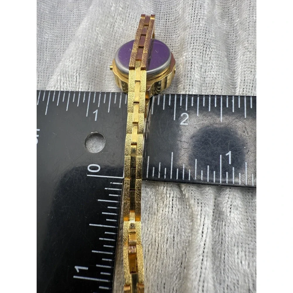 Vintage Digital Watch Woman Gold Tone 6.5